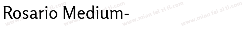 Rosario Medium字体转换